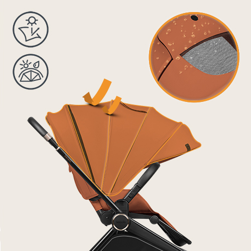 Lionelo Mika Plus 2w1 Brown Rust — Wózek wielofunkcyjny